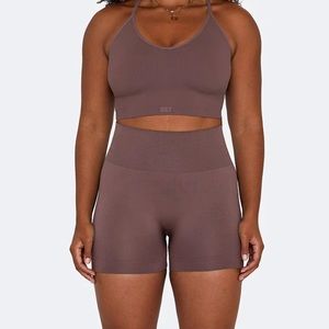 SET Active Ribbed Biker Short COLOR:Pepper